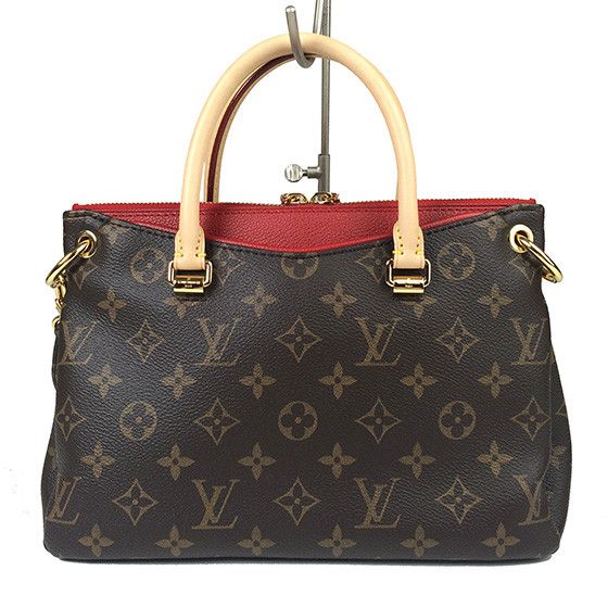 Louis Vuitton Monogram Pallas BB Cerise Red Crossbody Handbag