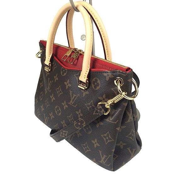 Louis Vuitton Monogram Pallas BB Cerise Red Crossbody Handbag
