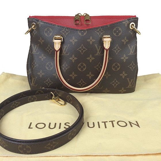Louis Vuitton Monogram Pallas BB Cerise Red Crossbody Handbag