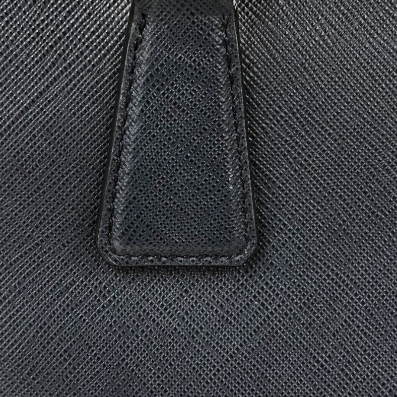 Prada 2way Handbag Leather Navy