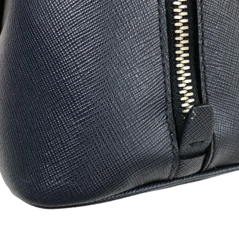 Prada 2way Handbag Leather Navy