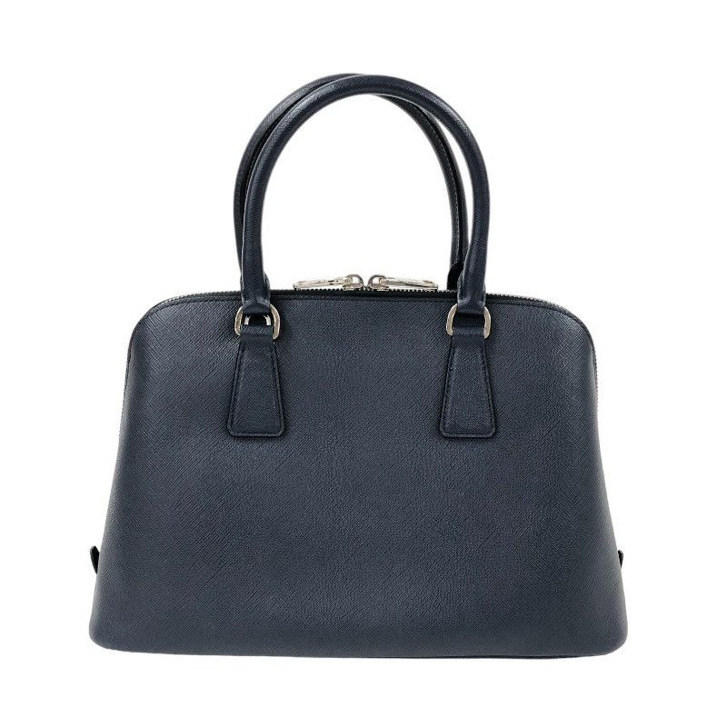 Prada 2way Handbag Leather Navy