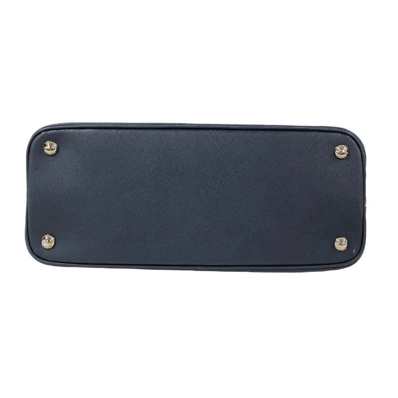 Prada 2way Handbag Leather Navy