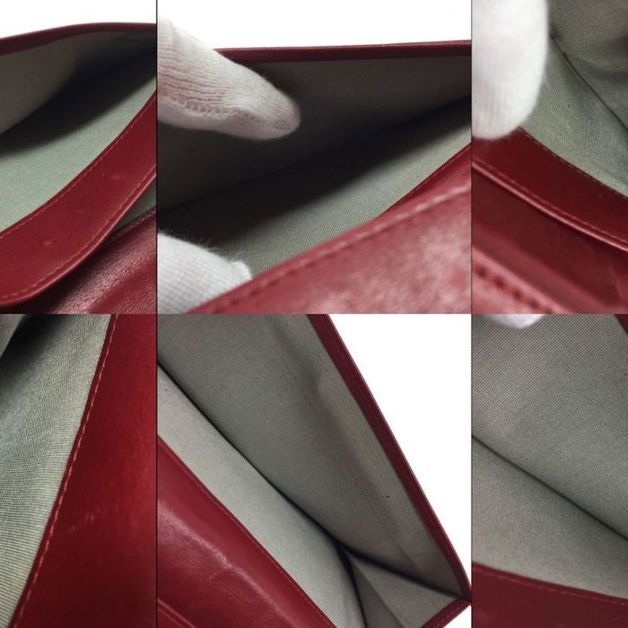 CHANEL Ultra Stitch Long Wallet Matelasse Lambskin Leather Bordeaux Women's