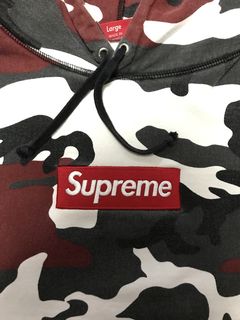 Available now! Supreme “Olive Russian Camo” Box Logo Hoodie - XXL