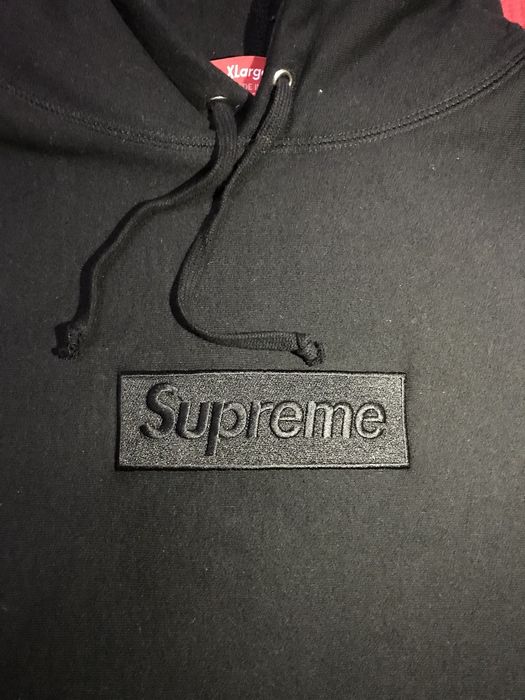 Supreme black discount tonal box logo