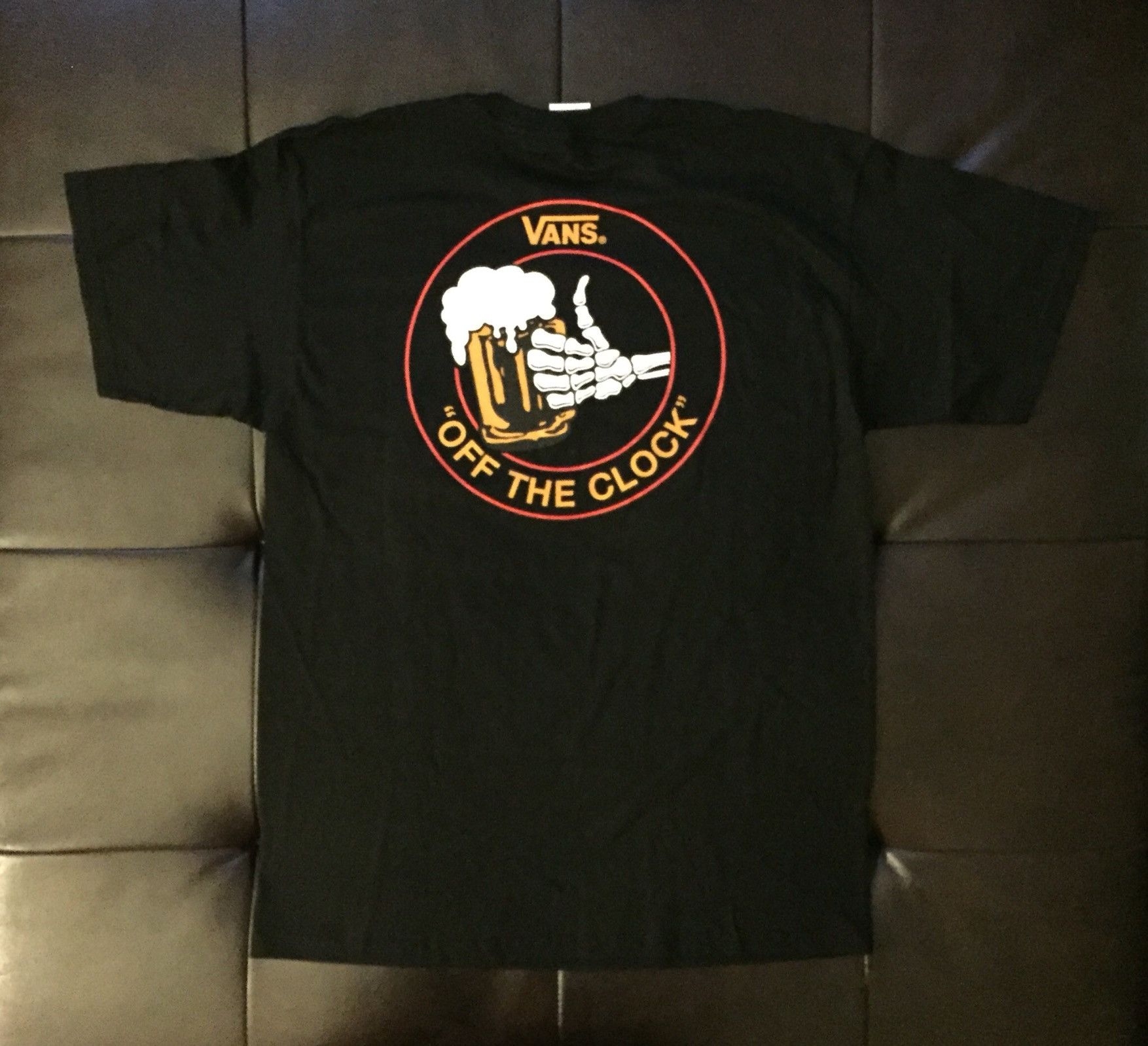 Vans off the hot sale clock t shirt