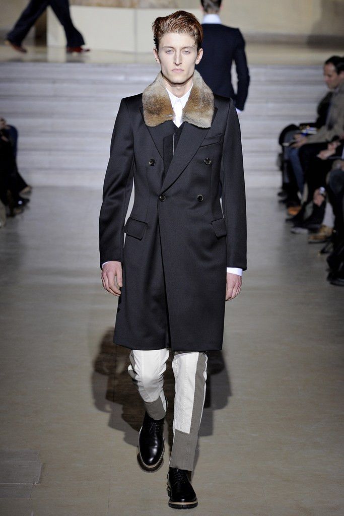 Dries Van Noten Runway Rabbit Fur Collar Coat Size US M / EU 48-50 / 2 - 4 Thumbnail