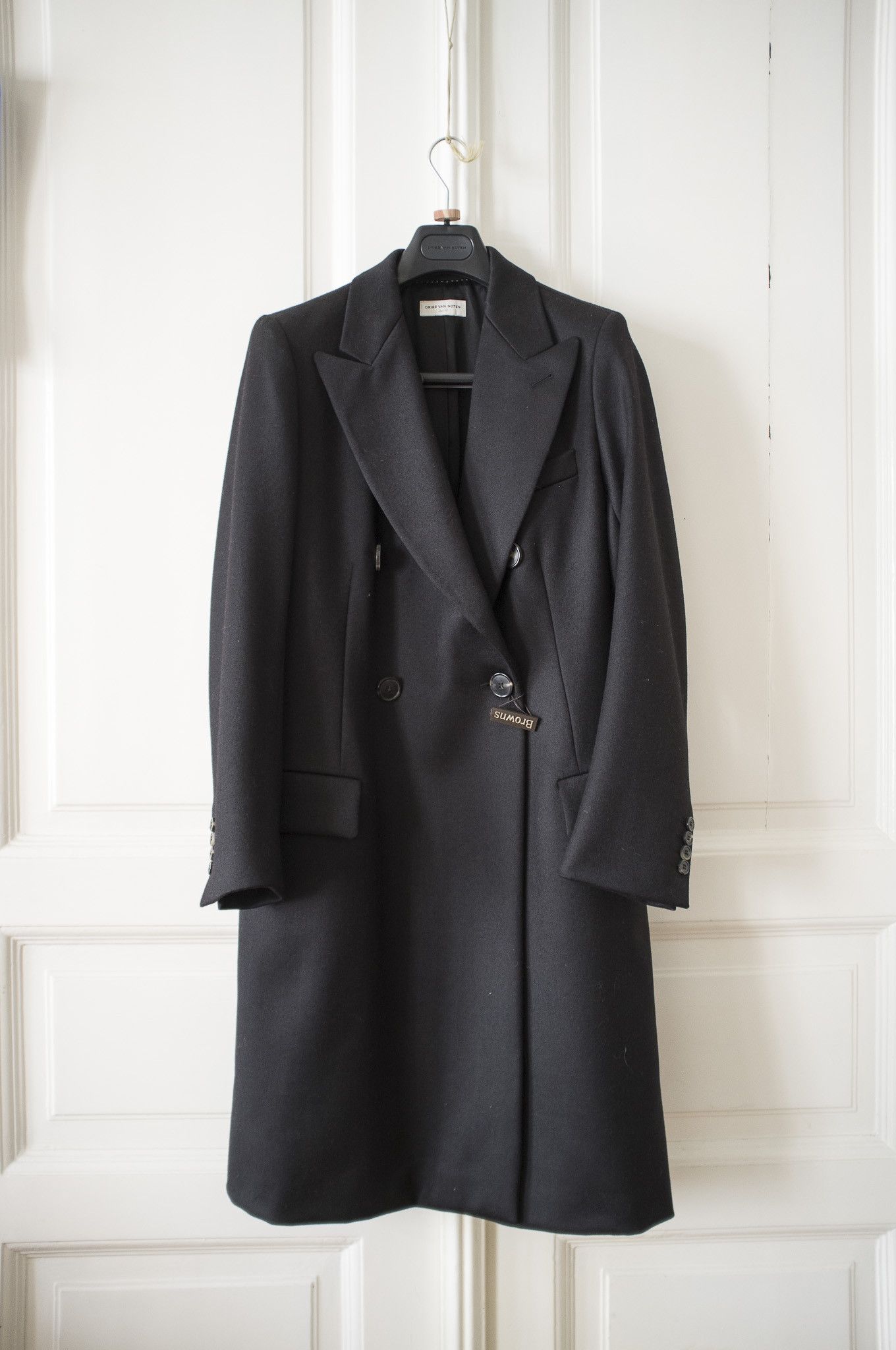 Dries Van Noten Runway Rabbit Fur Collar Coat Size US M / EU 48-50 / 2 - 2 Thumbnail