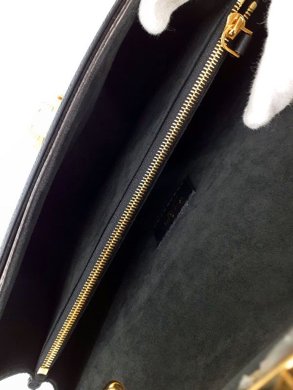 Louis Vuitton Monogram Victoire Chain Shoulder Bag Black