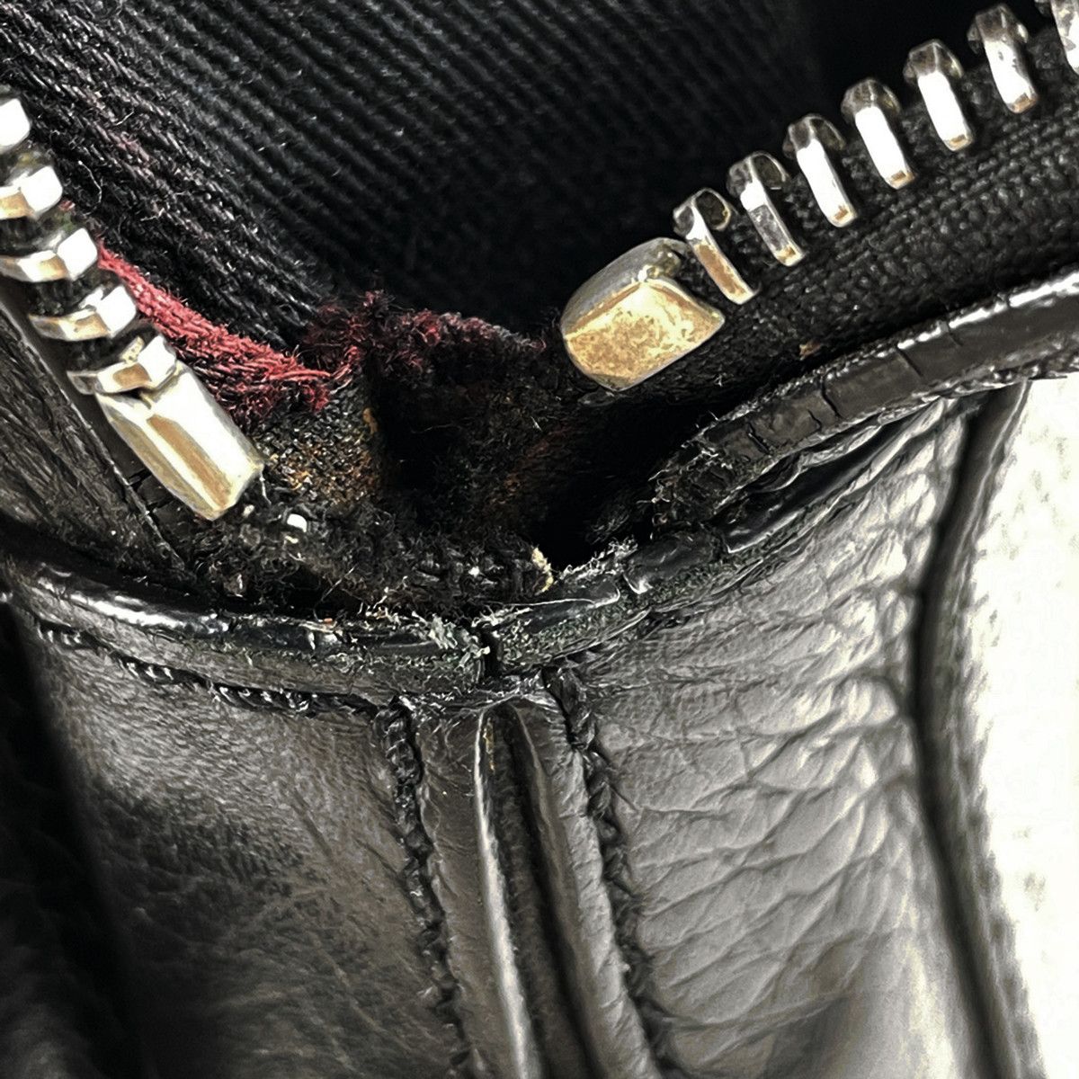 Christian Louboutin Leather Shoulder Bag Black Red