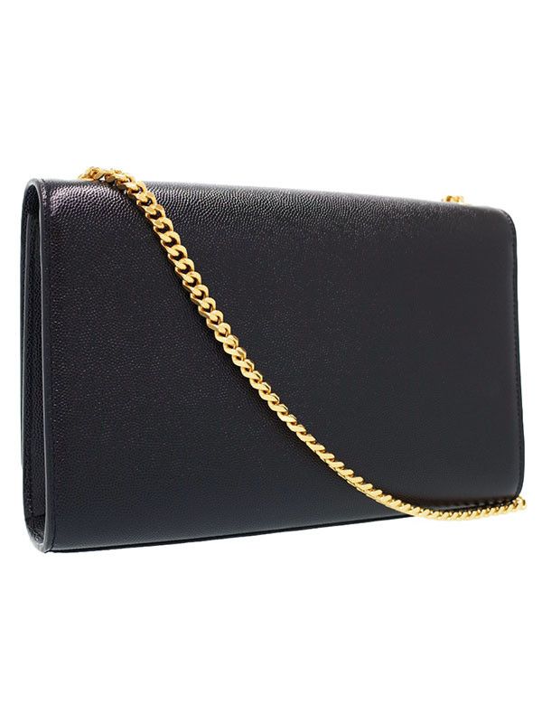 Yves Saint Laurent Paris Classic Kate Satchel Shoulder Bag Black