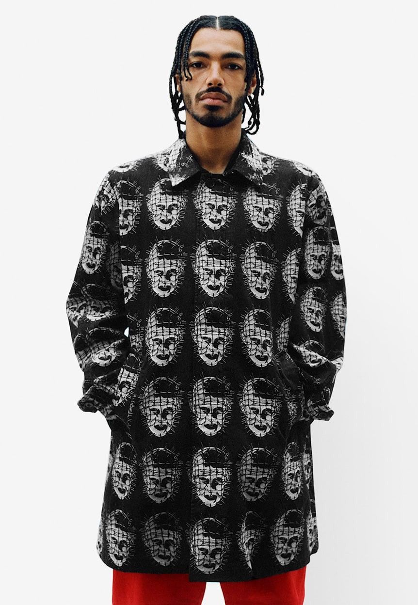 Supreme Supreme Supreme/Hellraiser Jacquard Denim Trench Coat