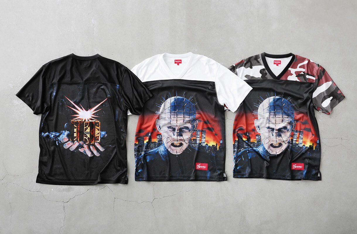Supreme Supreme/Hellraiser Football Jersey Black | Grailed
