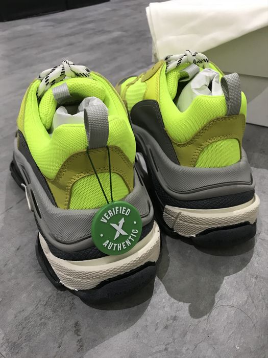 Balenciaga Triple S Neon Yellow | Grailed