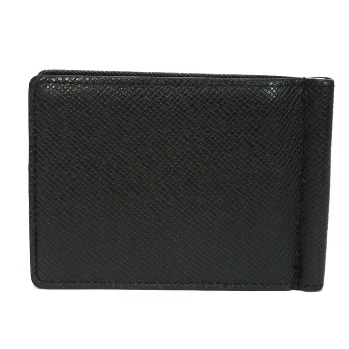 Pince Wallet - Luxury Taiga Leather Black