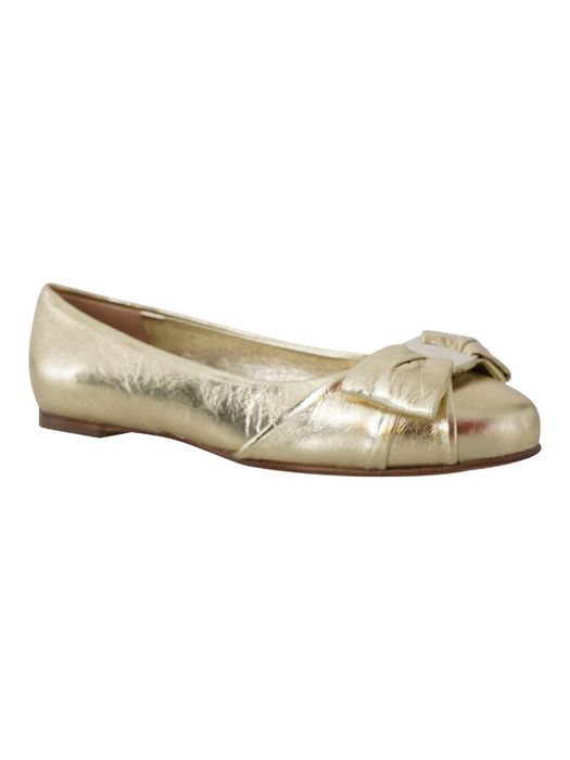 Salvatore Ferragamo SALVATORE FERRAGAMO VARINA LEATHER FLATS Size