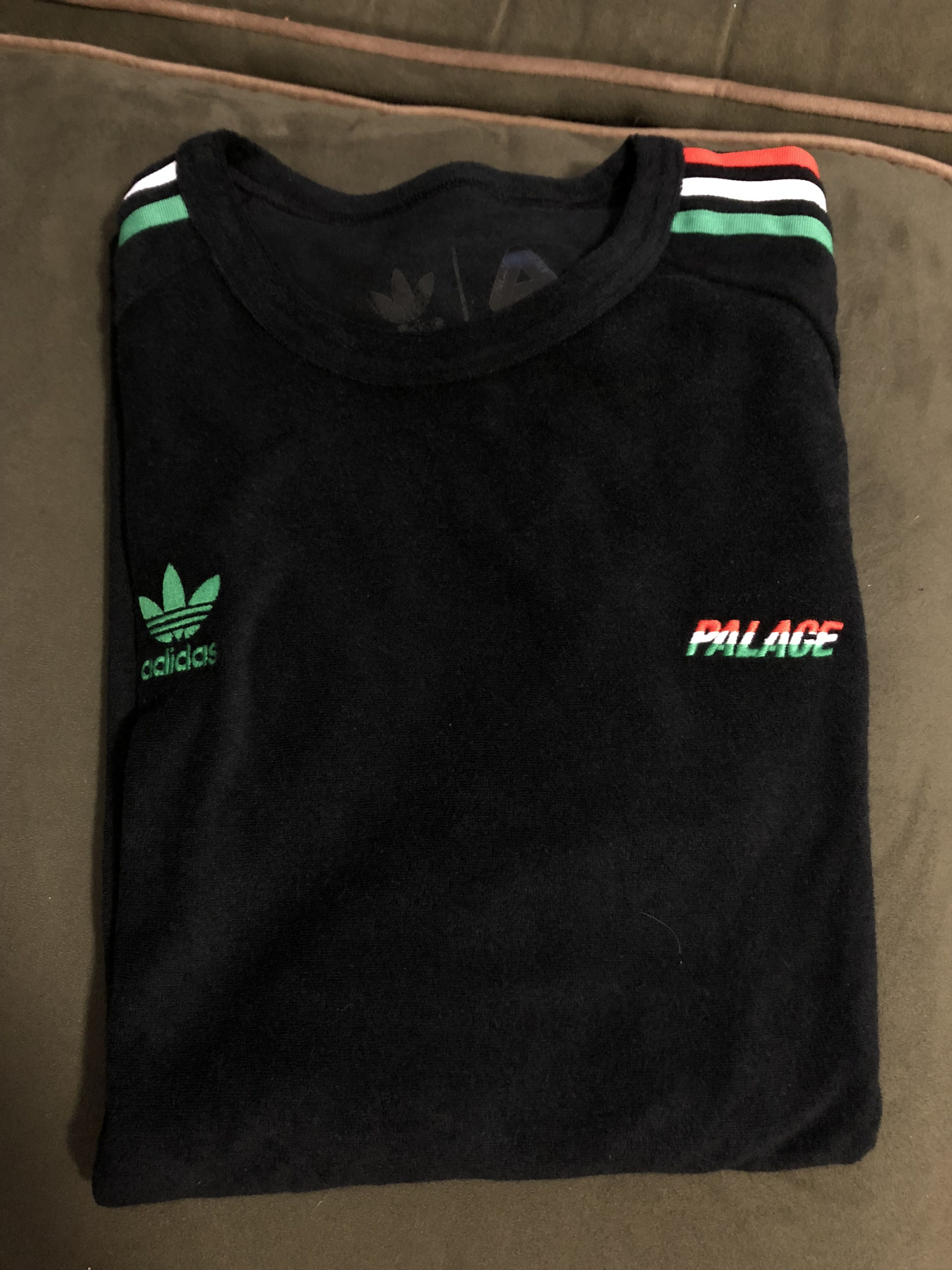 Adidas Palace x Adidas Terry T Shirt - Italy Black/Green/Red Grailed