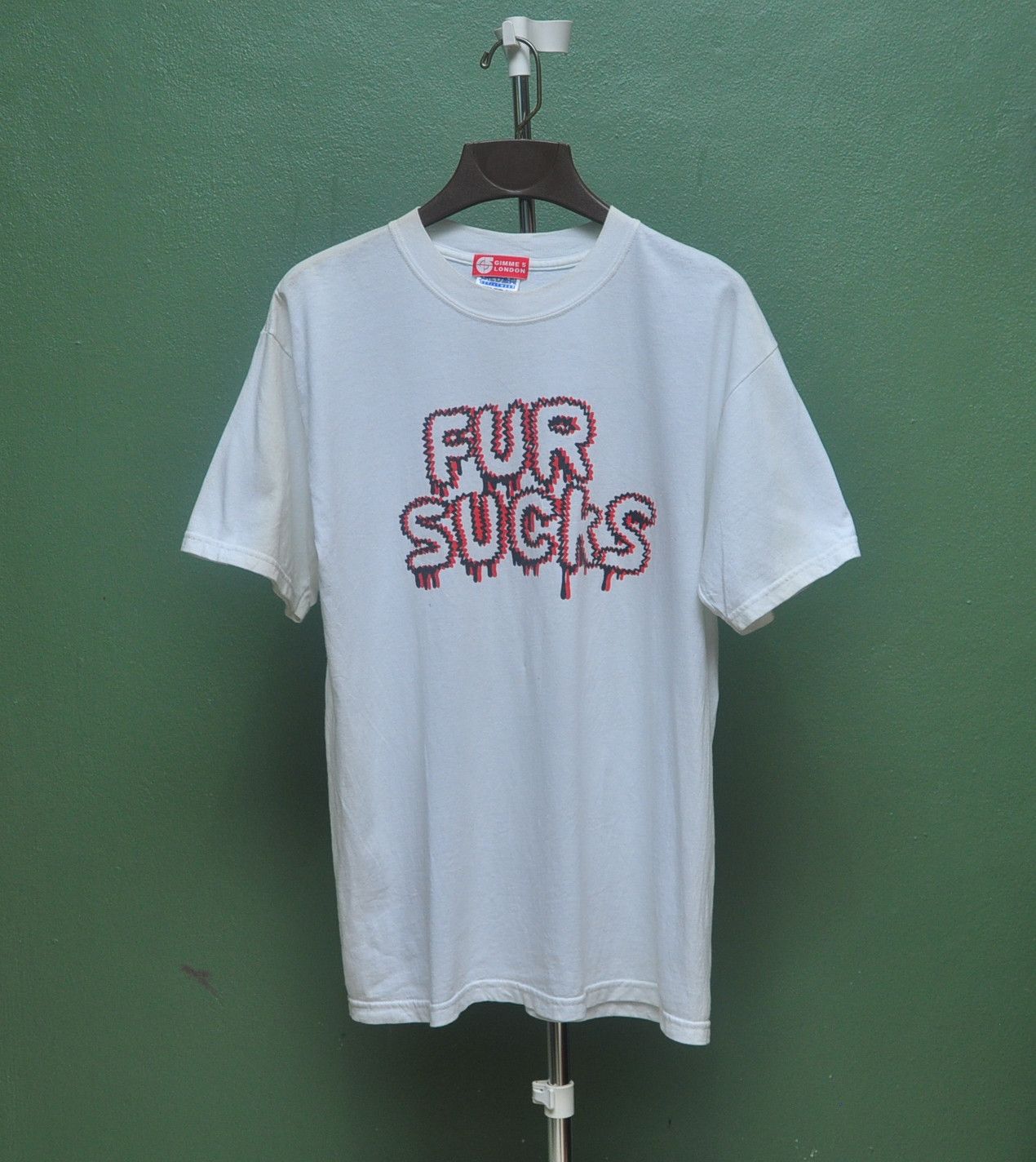 Japanese Brand Vintage Gimme 5 London Fur Sucks Shirt Size US M / EU 48-50 / 2 - 1 Thumbnail