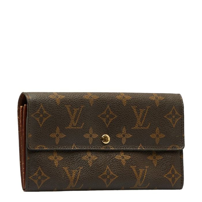 Louis Vuitton Monogram Browns Portefeuille Sarah Long Wallet