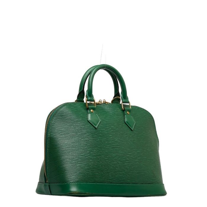 Louis Vuitton Alma Epi Leather Borneo Green Handbag