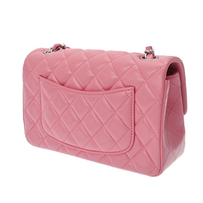 Chanel Chanel Matelasse Mini Chain Shoulder Pink Silver Hardware A69900  Women's Lambskin Bag