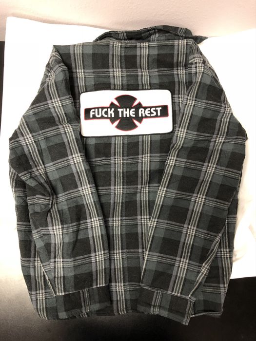 Supreme Supreme Independent Quilted Flannel Shirt | Grailed