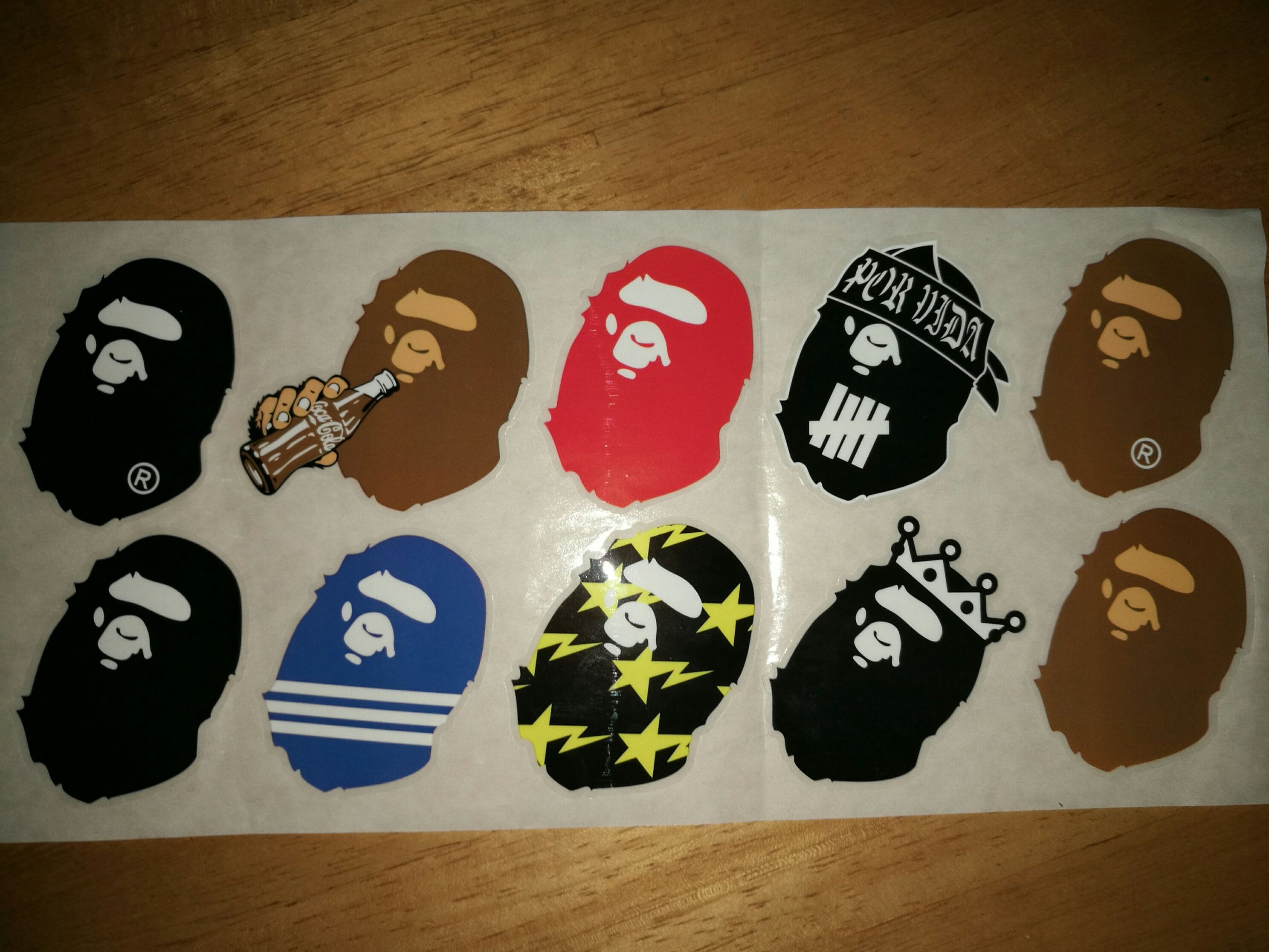 Bape Bape Stickers | Grailed