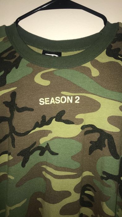 Yeezy season 2 store camo long sleeve