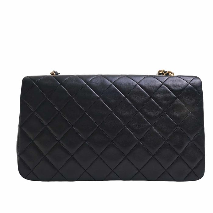 Chanel Black Quilted Leather Maxi Classic Double Flap Bag at