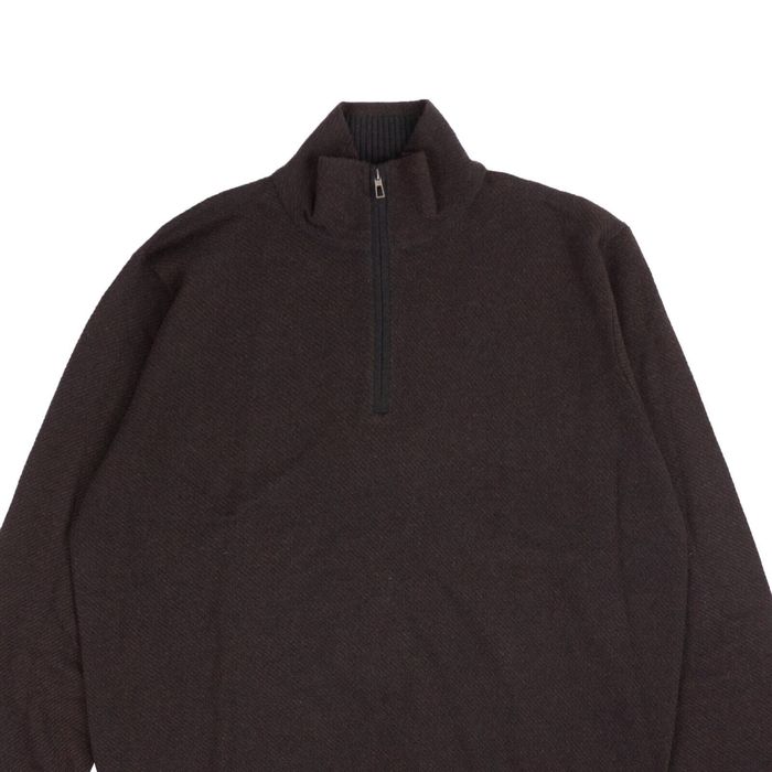 Loro Piana Tobaco Brown Cashmere Mezzocollo Zip Sweater Size 50 | Grailed