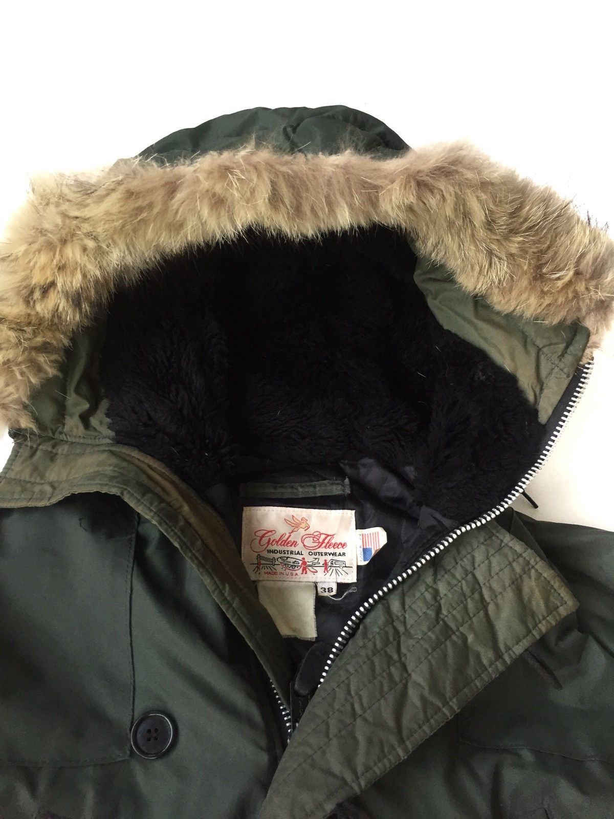 I. Spiewak And Sons Spiewak Spivak OD Extreme Cold N-3B Parka Real Coyote Fur Size US L / EU 52-54 / 3 - 3 Thumbnail