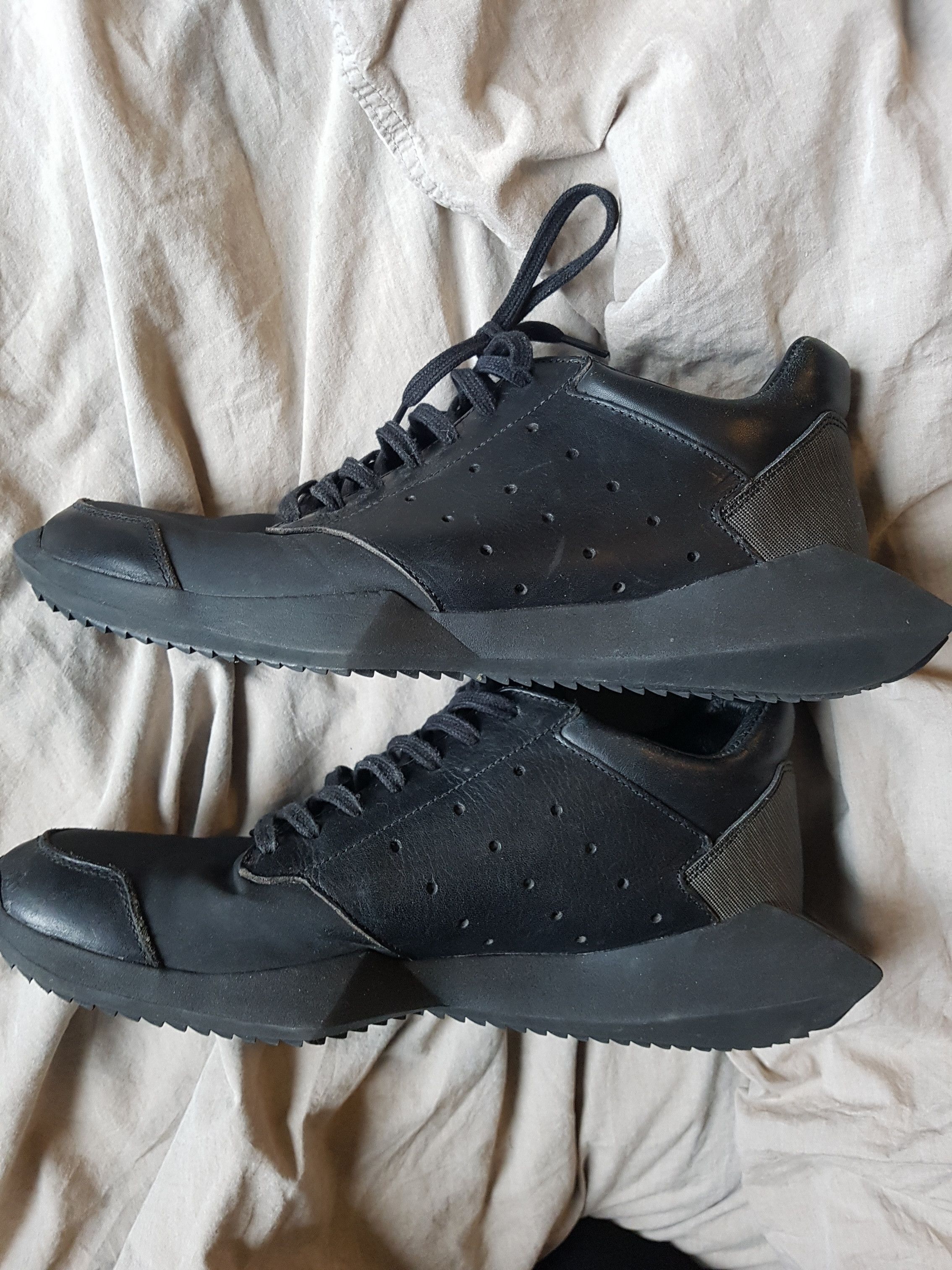 Rick owens tech runner black deals