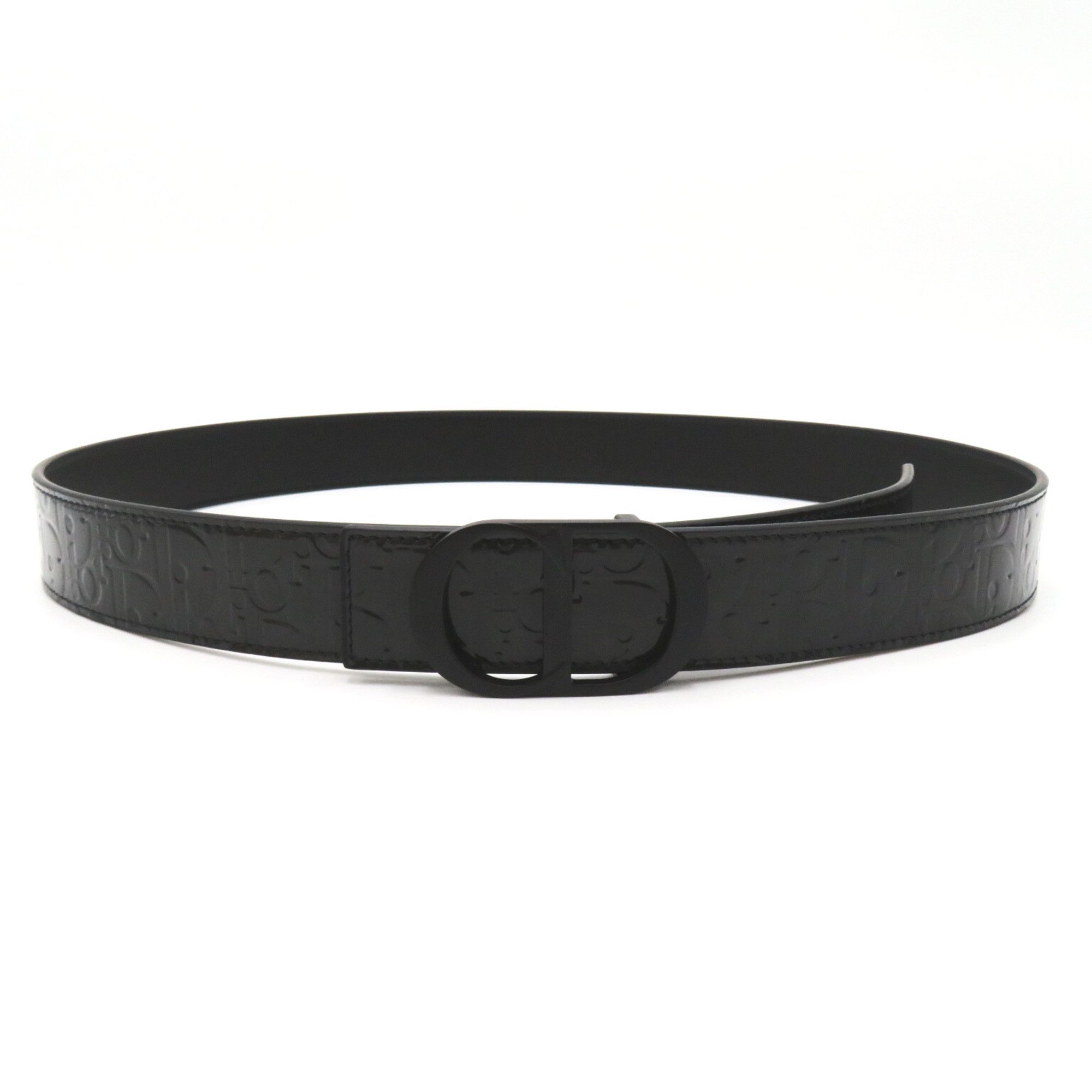 Dior DIOR HOMME belt Black leather Grained calf 4371RVDOVH00N100 | Grailed