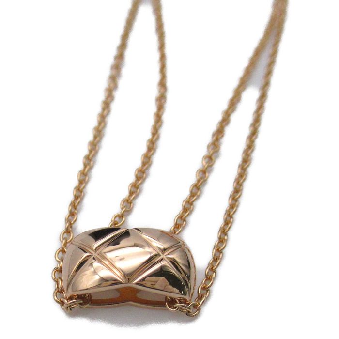 Chanel CHANEL Coco Crush Necklace Necklace Gold K18PG(Rose Gold) Gold
