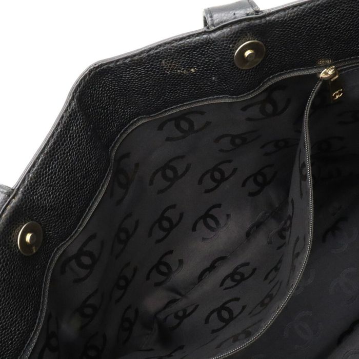 CHANEL Caviar skin Fragment Coin Card Case Compact wallet white