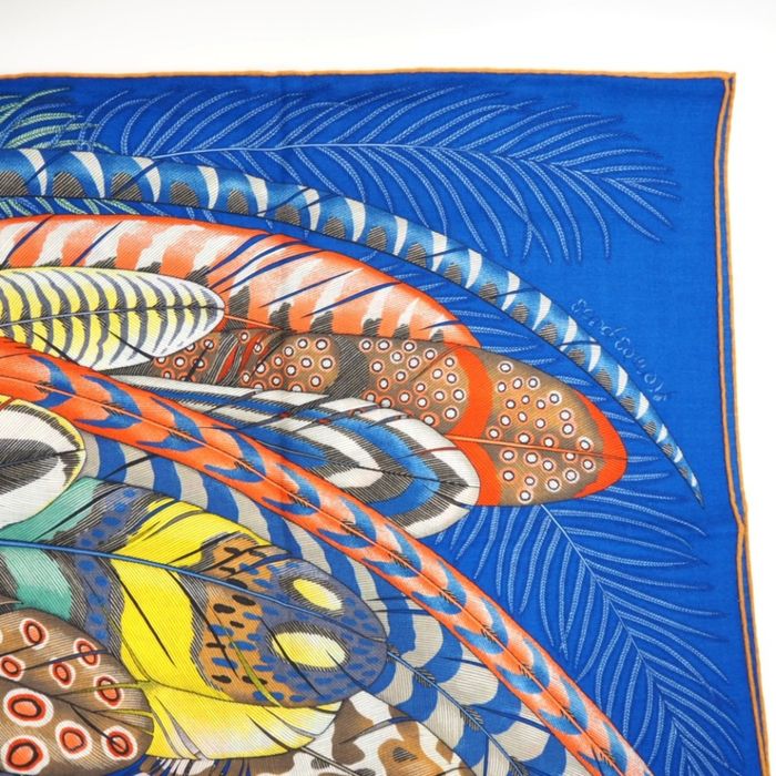 hermes plumes en fete shawl