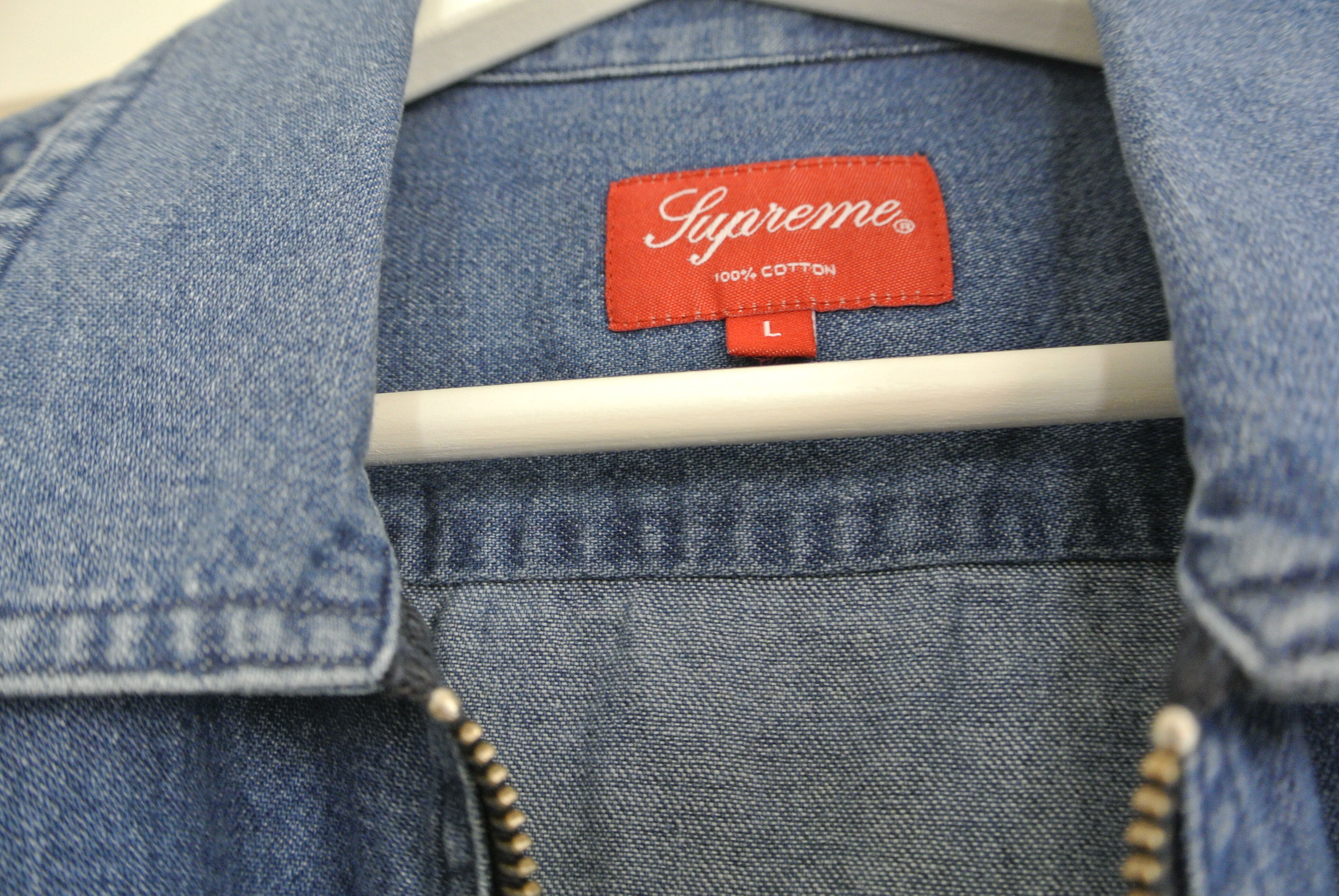 Supreme Supreme Denim Zip Jacket Size US L / EU 52-54 / 3 - 5 Thumbnail