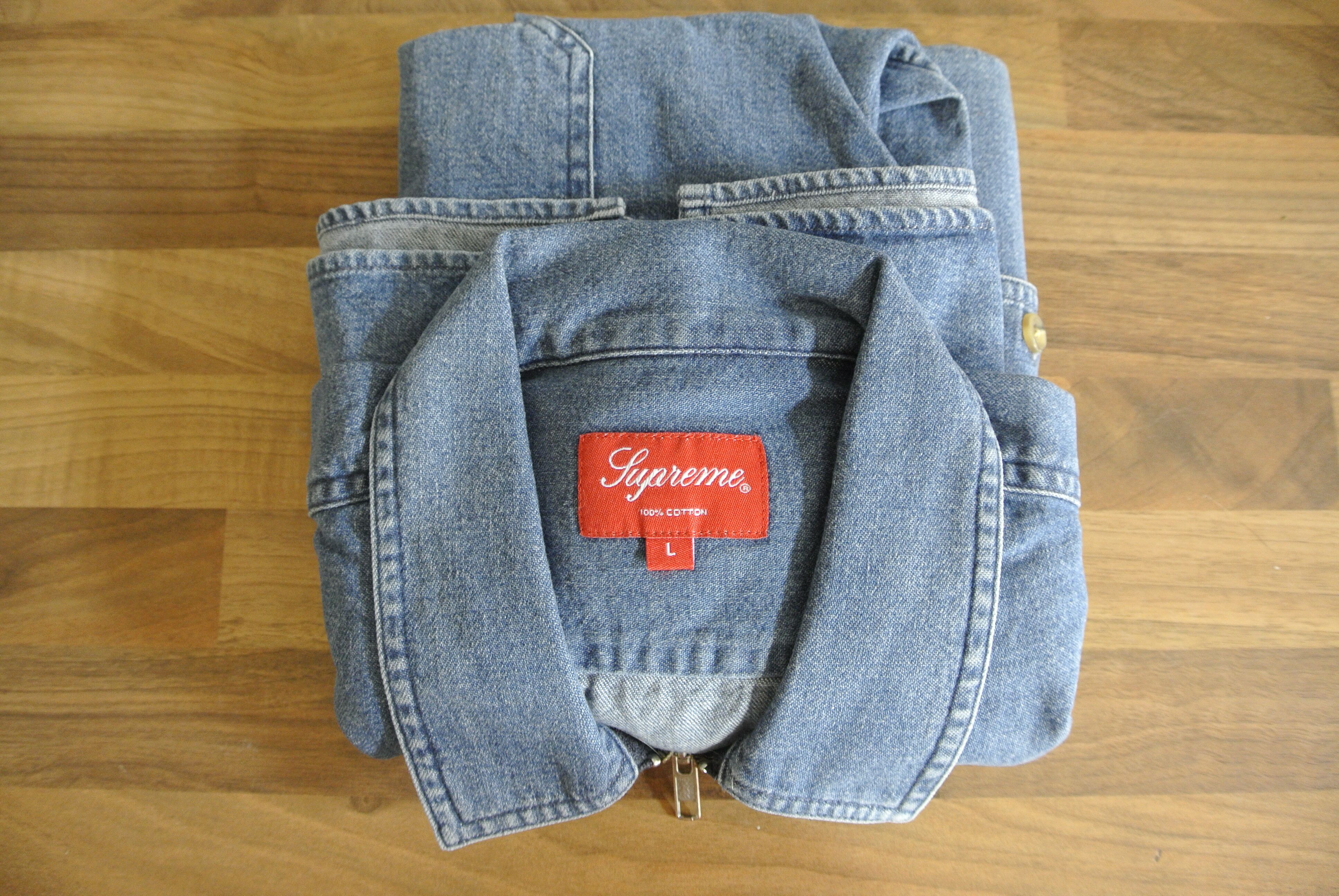 Supreme Supreme Denim Zip Jacket Size US L / EU 52-54 / 3 - 3 Thumbnail