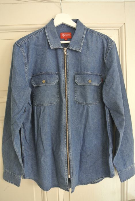 Supreme Supreme Denim Zip Jacket | Grailed