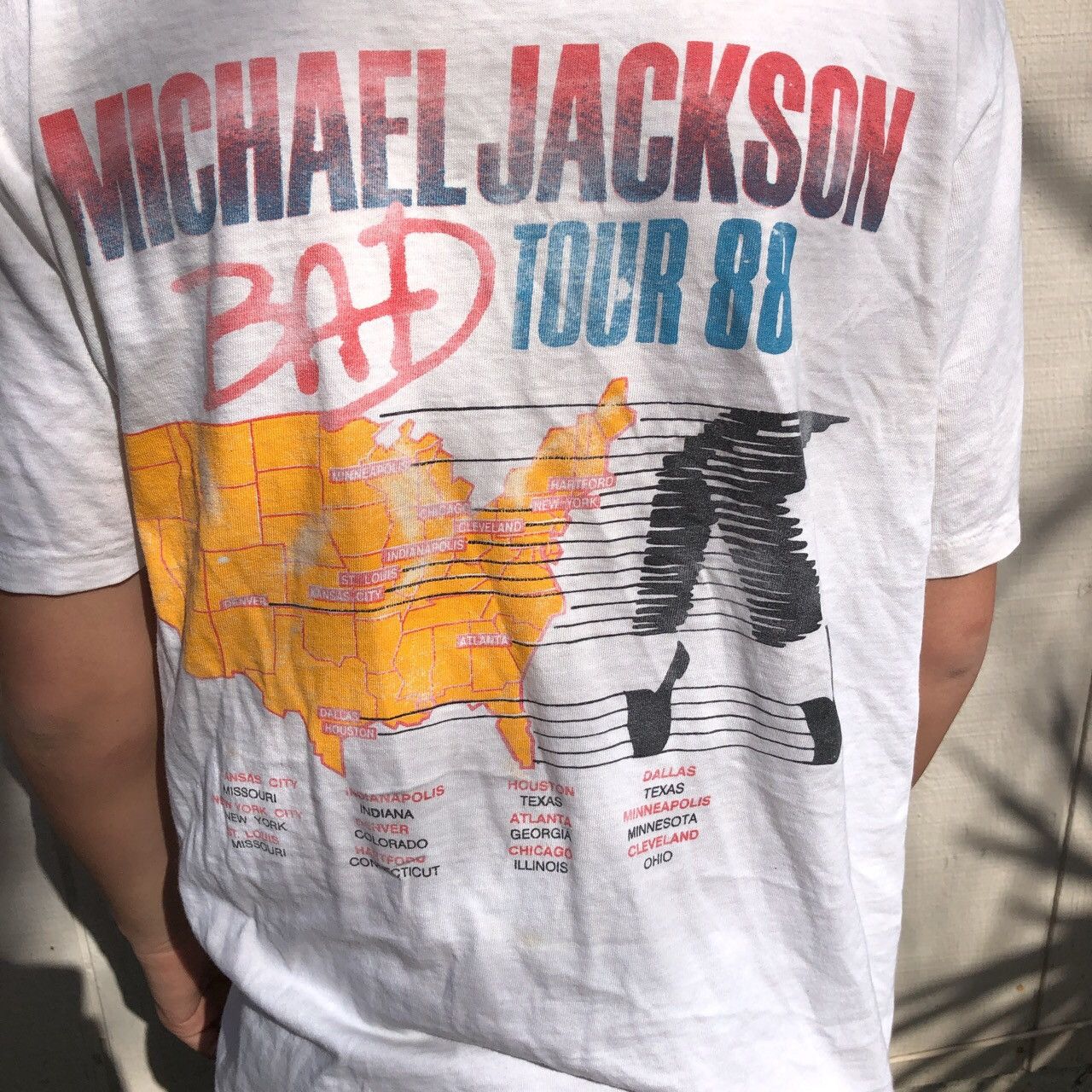 Michael Jackson × Vintage Vintage 1988 Michael Jackson Bad