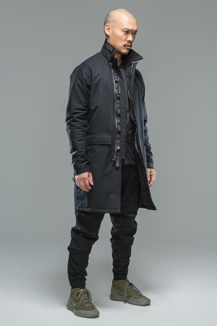 Acronym J46-S Gabardine Climashield Coat (Black) | Grailed