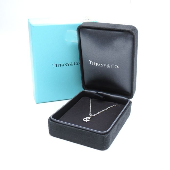 Tiffany & Co. TIFFANY&CO Ampersand Diamond Necklace Necklace Clear