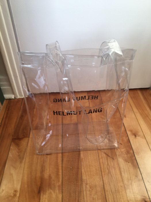 Helmut lang clear tote bag sale