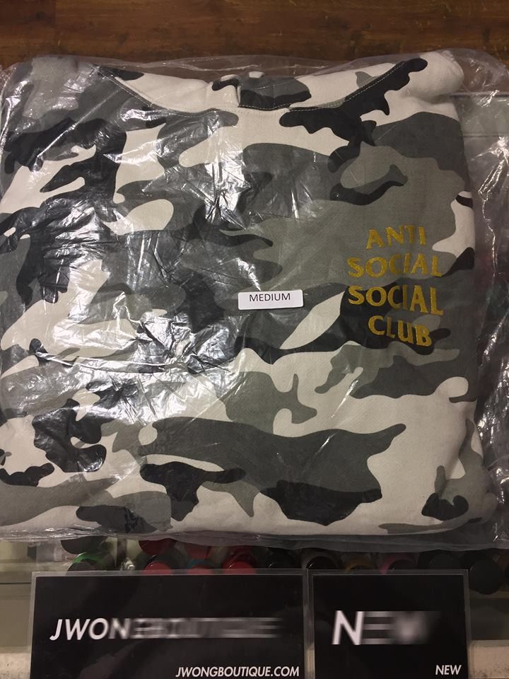 2018 Anti Social Social Club ASSC Siberia Camo Hoodie