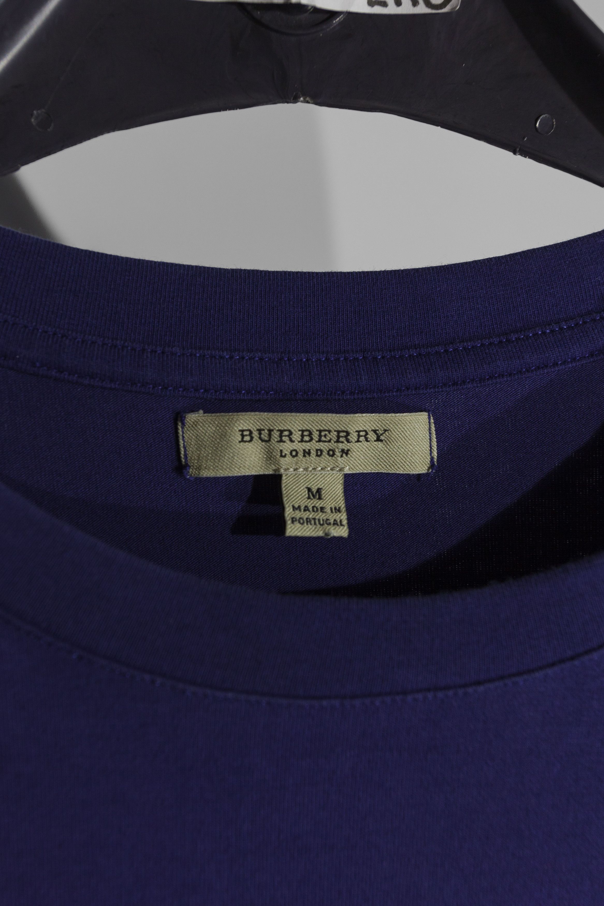Burberry London t-shirt with long sleeves, tall and slim trims