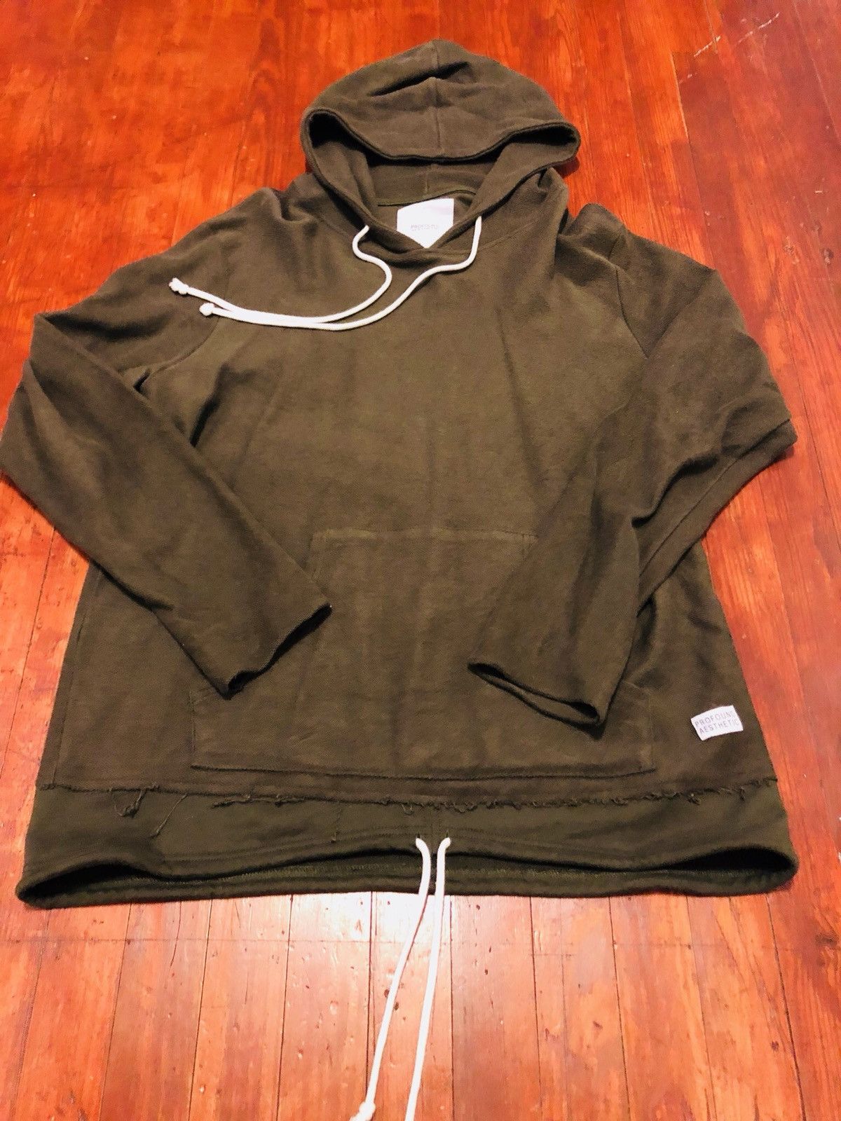 Profound Aesthetic DOUBLE LAYER REVERSED FRENCH TERRY HOODIE IN DARK OLIVE Size US L / EU 52-54 / 3 - 2 Preview