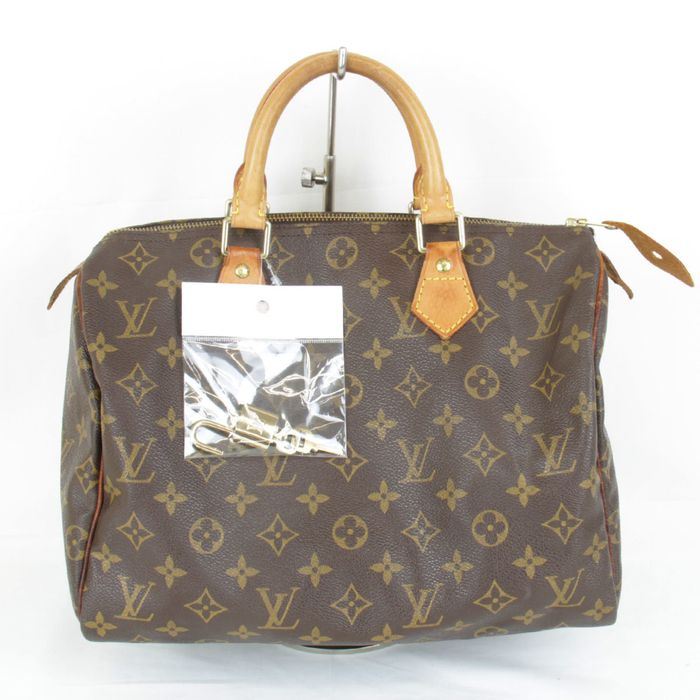 LOUIS VUITTON Louis Vuitton Epi Speedy 30 Handbag Boston Bag Noir Black  M59222
