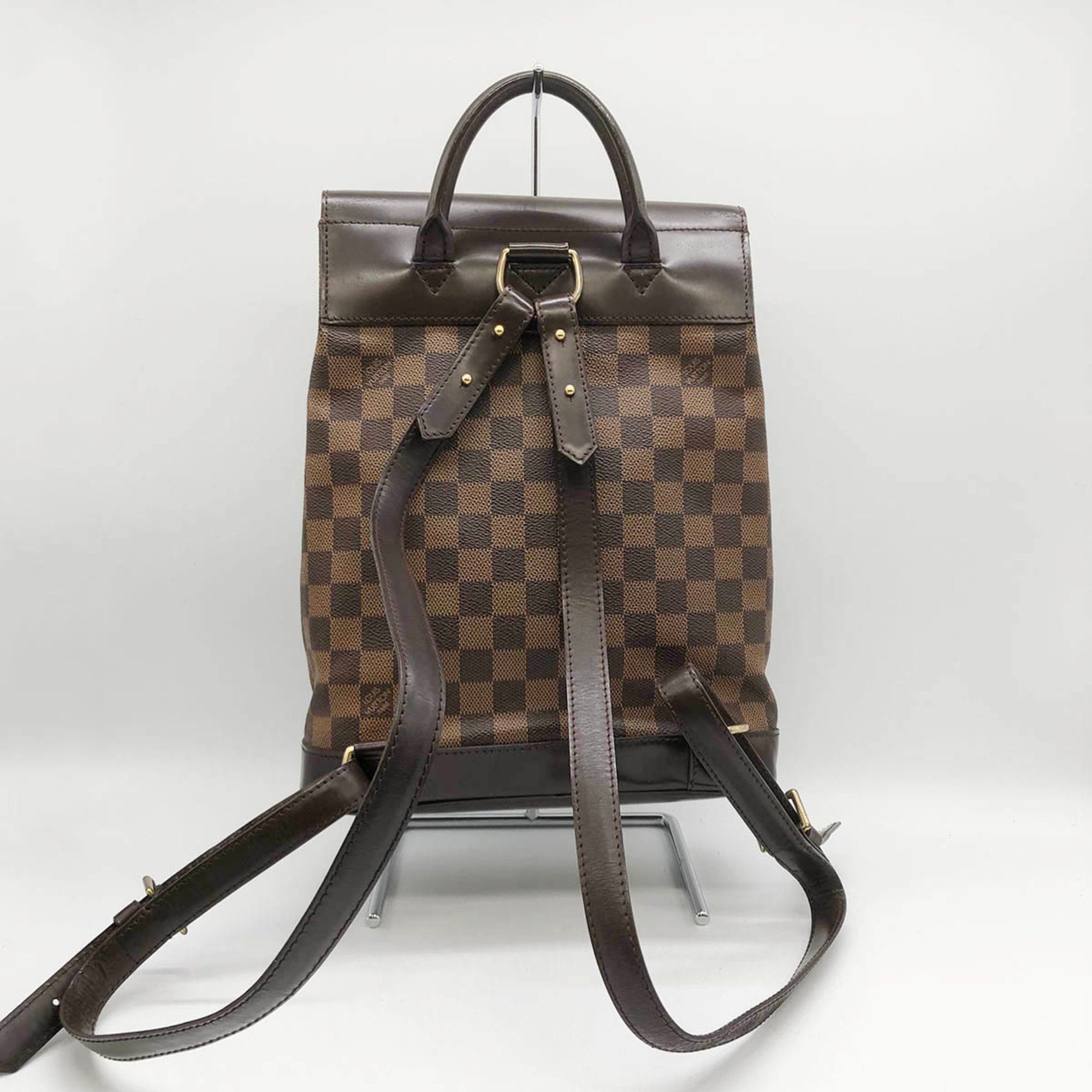 Louis Vuitton LOUIS VUITTON Soho Damier Ebene Backpack Daypack Brown Women's Men's N51132 PVC Size ONE SIZE - 2 Preview