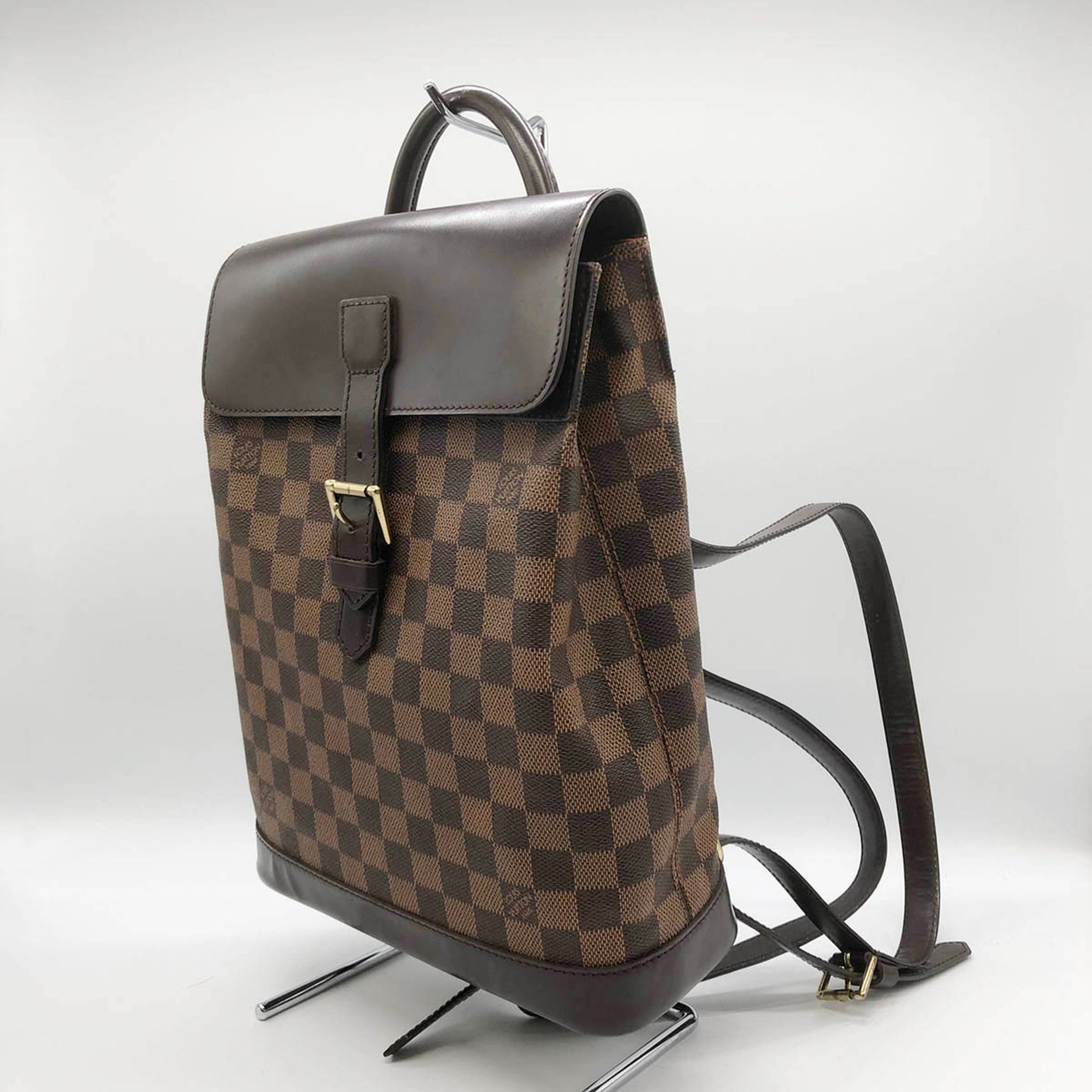 Louis Vuitton LOUIS VUITTON Soho Damier Ebene Backpack Daypack Brown Women's Men's N51132 PVC Size ONE SIZE - 3 Thumbnail